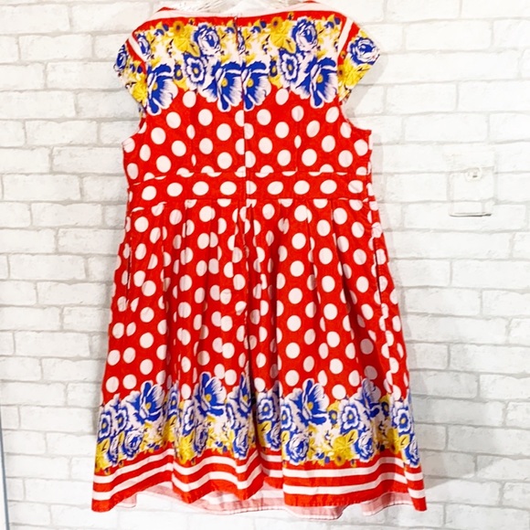 Eshakti polka dot floral print dress size - Picture 6 of 16